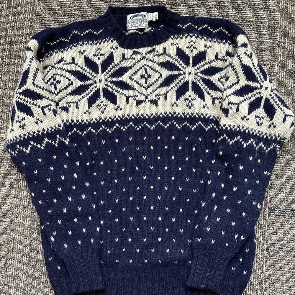 Cambridge dry goods company wool sweater